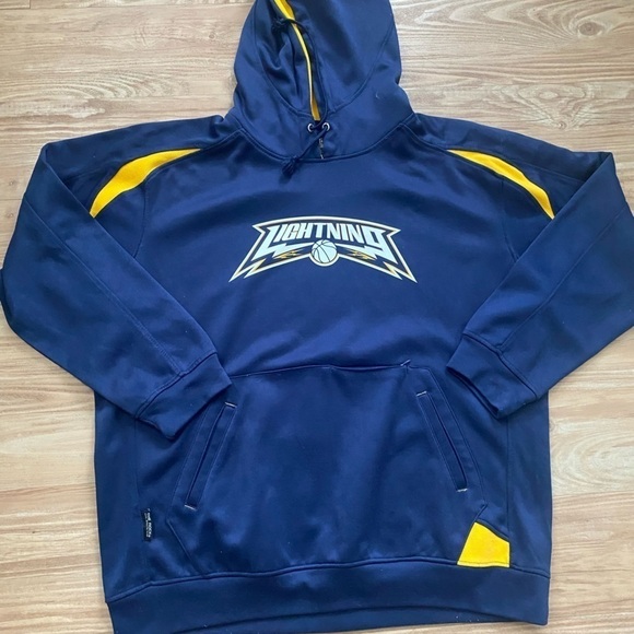 Lightning Blue and Gold Basketball Sweatshirt - Picture 4 of 7